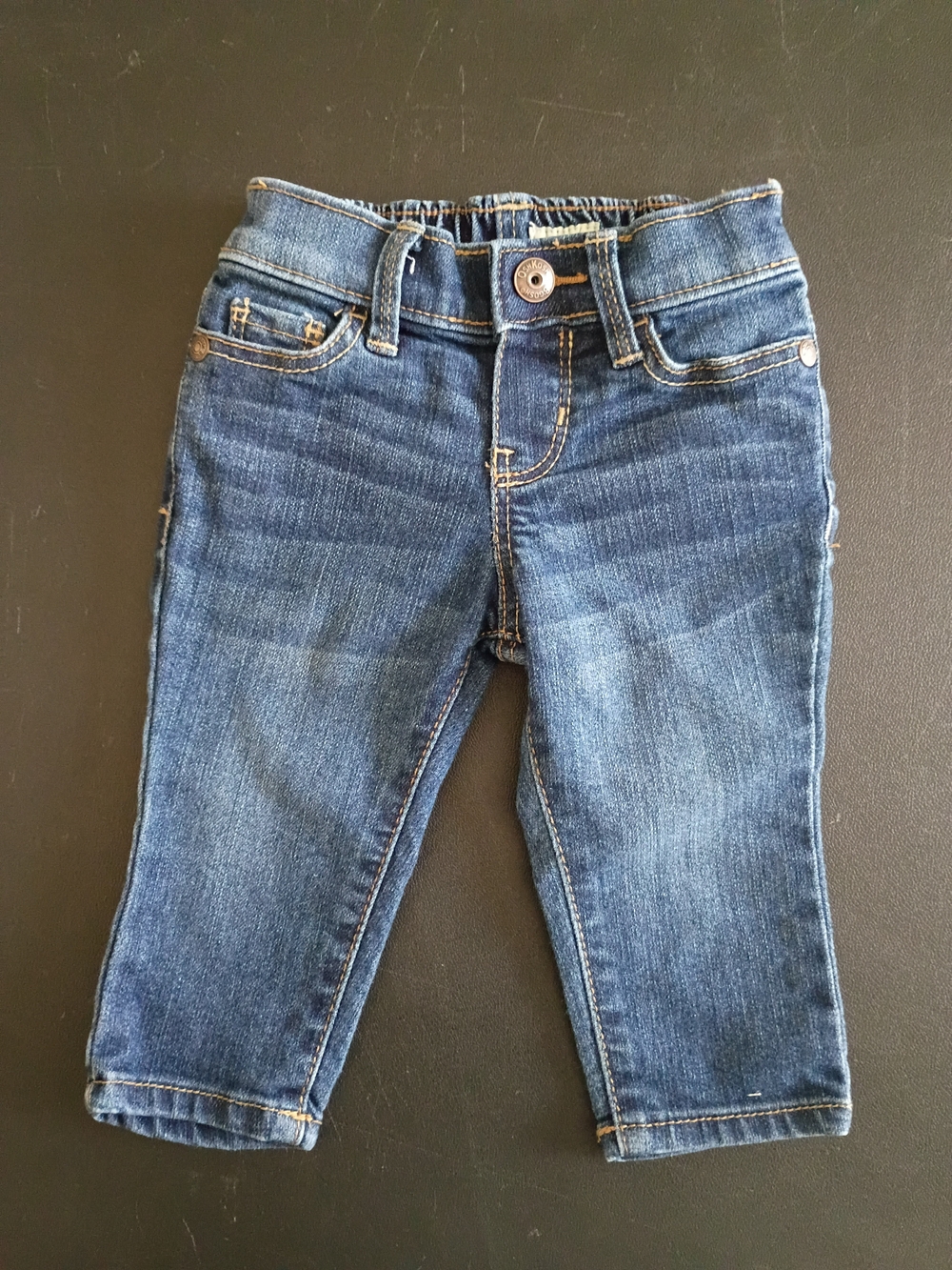 Oshkosh B'gosh Baby Super Skinny Pull-On Denim Jeans (Size 6M)